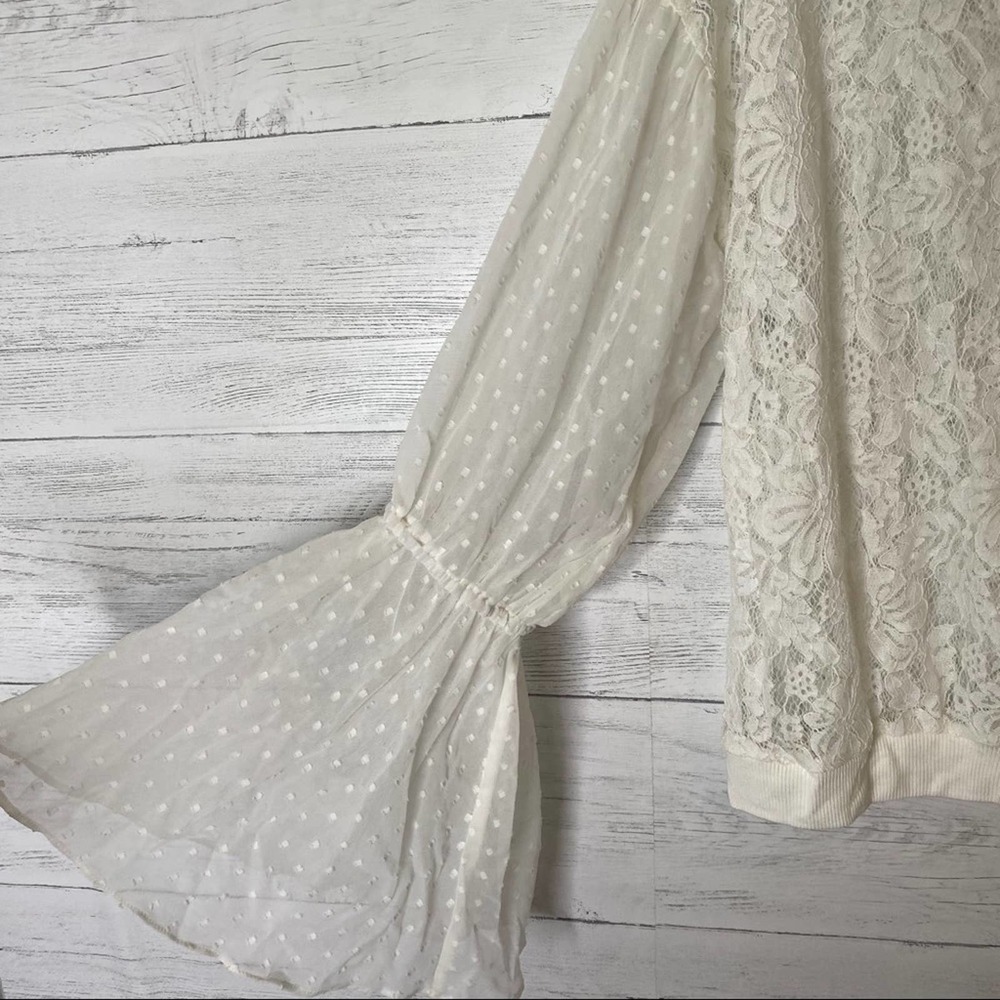 Free people NWT lace peasant blouse - Picture 3 of 7